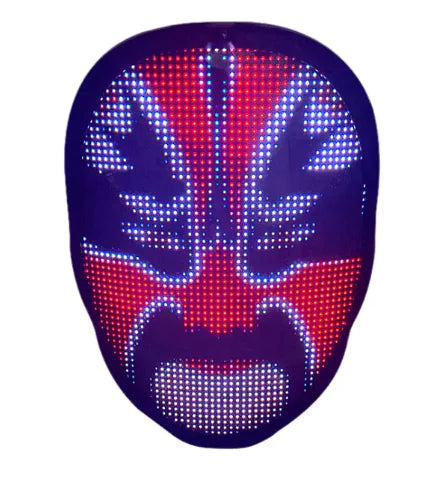 Halloween Face Masks Full Color LED Luminous Mask Face Changing Mask Party Bar Props